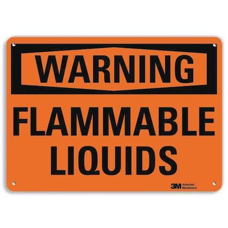 Warning Sign, 10 in H, 14 in W, Horizontal Rectangle, English, U6-1092-RA_14X10