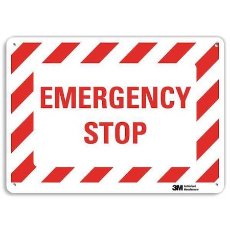 Safety Sign, 10 in Height, 14 in Width, Aluminum, Horizontal Rectangle, English, U7-1154-RA_14X10