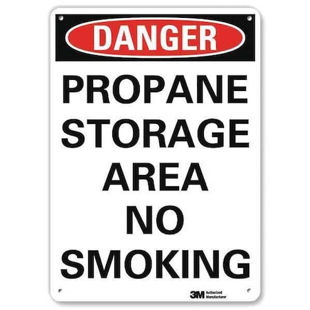Danger No Smoking Sign, 10" H, 10" W,  Vertical Rectangle, English, U3-1939-RA_10X14