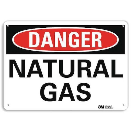 Danger Sign, 10 in H, 14 in W, Vertical Rectangle, English, U3-1807-RA_14X10