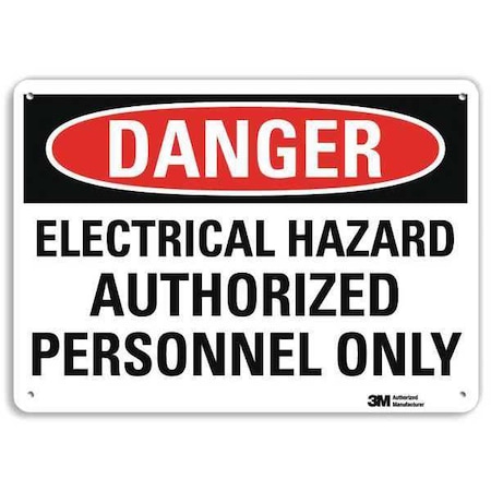 Danger Sign,4 Hole Mount,14inWx10inH, U3-1407-RA_14X10