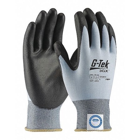 Cut Resistant Coated Gloves, Cut Level A2 ,Dipped ,Polyurethane ,Smooth ,M 1 PR