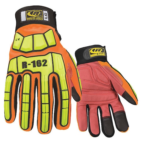Impact Resistant Gloves,Orange,3XL,PR