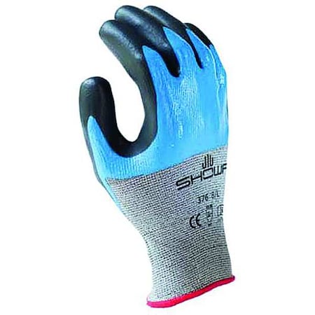 Cut-Resistant Coated Gloves, Cut Level A4 ,Double Dipped ,Nitrile ,Smooth ,M 1 PR