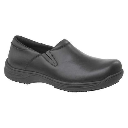 4700, Men's Loafer Shoe, 9.5 Wide, Leather, 4 in Height, Black