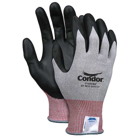 Cut Resistant Coated Gloves, Cut Level 2 ,Nitrile ,Smooth ,L 1 PR