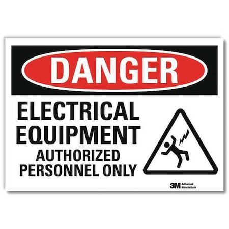 Danger Sign,10 x 14 In.