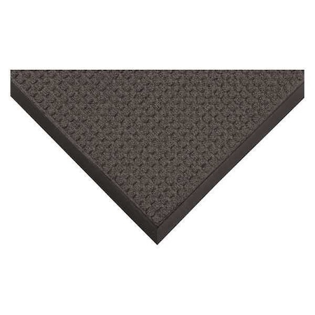 Entrance Mat, Polypropylene, 3/8 in Thick, Charcoal, 3 ft W x 10 ft L