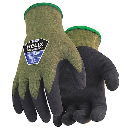 Cut Resistant Coated Gloves, Cut Level A6 ,Dipped ,Foam Nitrile ,Sandy ,2XL 1 PR
